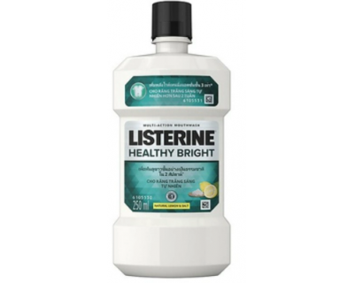 Nước súc miệng LISTERINE HEALTHY BRIGHT 250ML (Trắng răng)